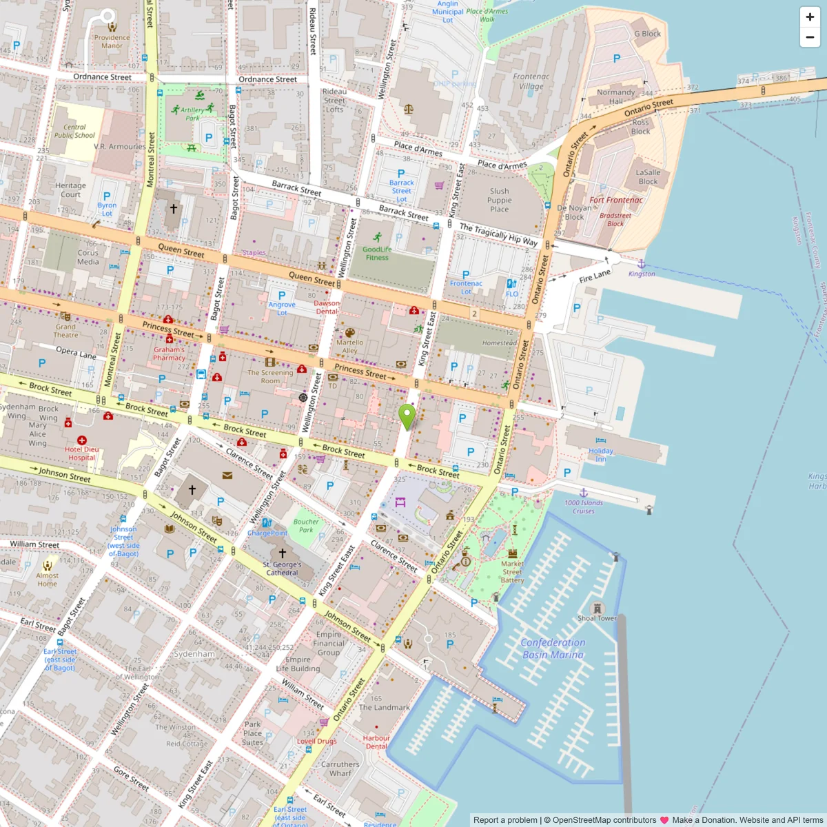 Map showing C.R.C. Moving & Delivery location